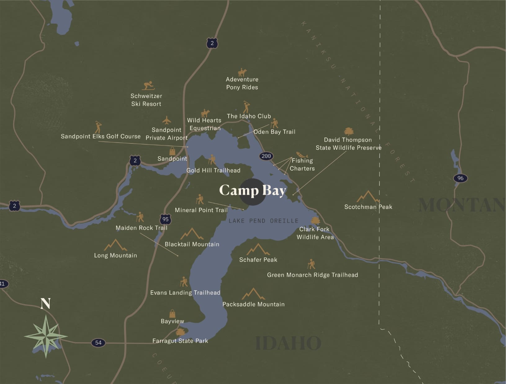 Camp Bay Idaho